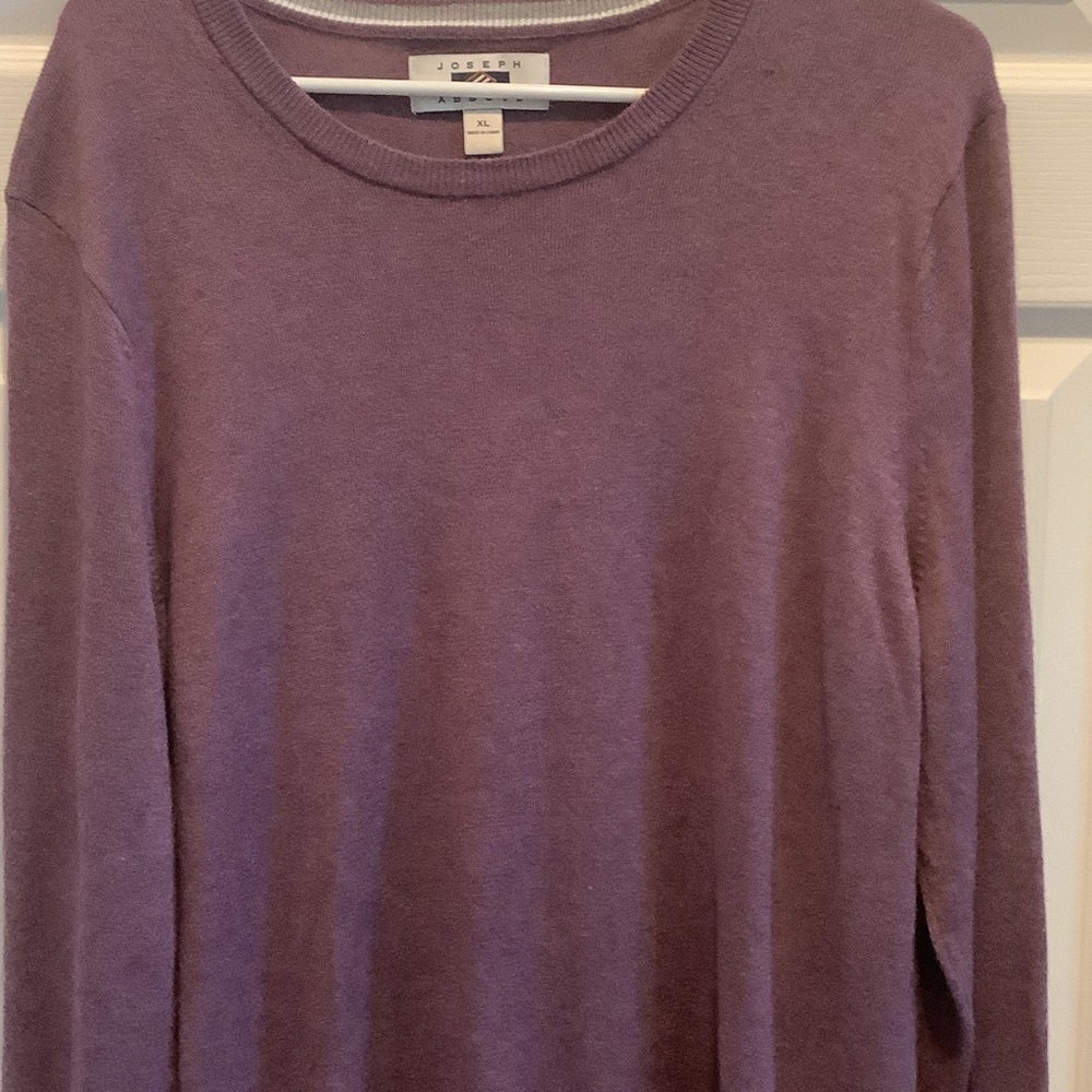 Joseph Abboud Purple Crewneck Sweater, cashmere blend